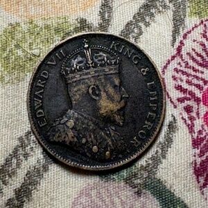 🇯🇪 1909 States of Jersey — 1/24 of a Shilling — King Edward VII — Bronze Coin